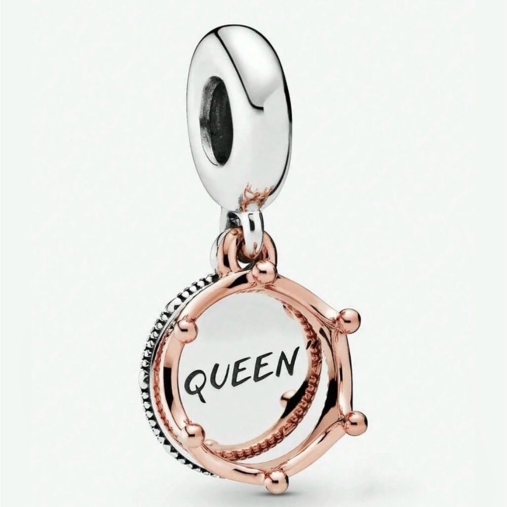 WOW* Silver Queen & Regal Crown Charm